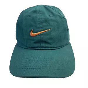 Nike True Boys Heritage 86 Strick Mütze Kappe Größe 4/7 blaugrün orange Swoosh verstellbar - Bild 1 von 6
