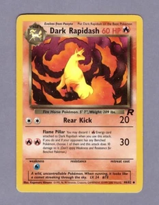 Pokémon DARK RAPIDASH 60 HP Card ♦ 44/82 ENG non comune - Picture 1 of 2