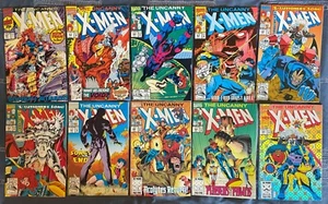 Marvel Comics Uncanny X-Men Lot of 10 1991 - 1993 Most of X-Cutioner's Song - Picture 1 of 9