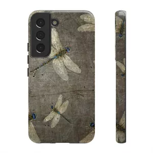 Dragonfly Print Tough Case for Samsung Galaxy S21 and S22 Phone - Picture 1 of 13