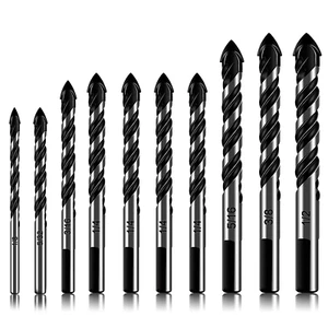 10-teiliges Steinbohrer-Set für Fliesen Glas Keramik Ziegel Holz, 1/8 bis 1/2 Zoll - Bild 1 von 12
