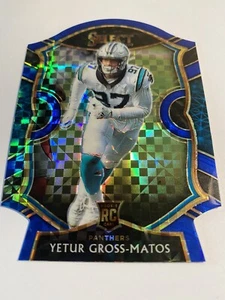 2020 select football Blue Die Cut Prizm Concourse Level Yetur Gross-Matos Rc - Picture 1 of 1