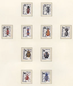 France 1982 & 83 insectes 2 séries 8 timbres-taxe neufs /TE1291 - Foto 1 di 1