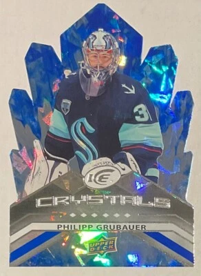 2021-22 PHILIPP GRUBAUER UPPER DECK ICE CRYSTALS INSERT CARD #IC-26 KRAKEN - Image 1 of 2