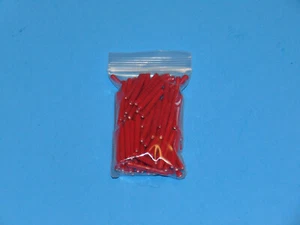 Tubo de corazón blanco vintage/cuentas de corneta 24 mm - 27 mm rojo 100 piezas nuevo de lote antiguo - Imagen 1 de 11