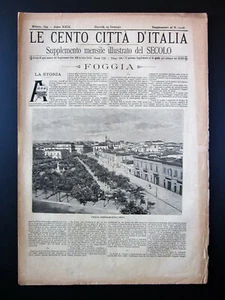 FOGGIA Le Cento città d'Italia 1894 I EDIZIONE originale GARGANO - Imagen 1 de 3