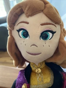 Frozen 2 Prinzessin Anna Ty Disney Glitzer Plüschpuppe 15 Zoll leichtes weiches Kissen Pal! - Bild 1 von 8