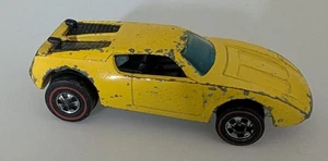 Vintage 1969 Mattel Hot Wheels Redline Hong Kong Yellow Xploder - Picture 1 of 7