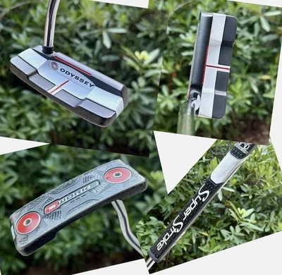 Odyssey O Works 1W Putter Black/White 35.5” w SuperStroke Flatso 1.0 Grip RH - Image 1 of 4