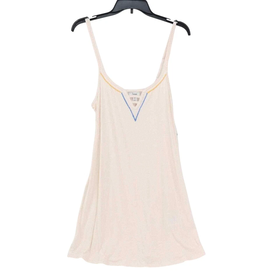 Jenni Ladder Front Scoop-neck Chemise Sugar Berry XS Sleepshirt Ship