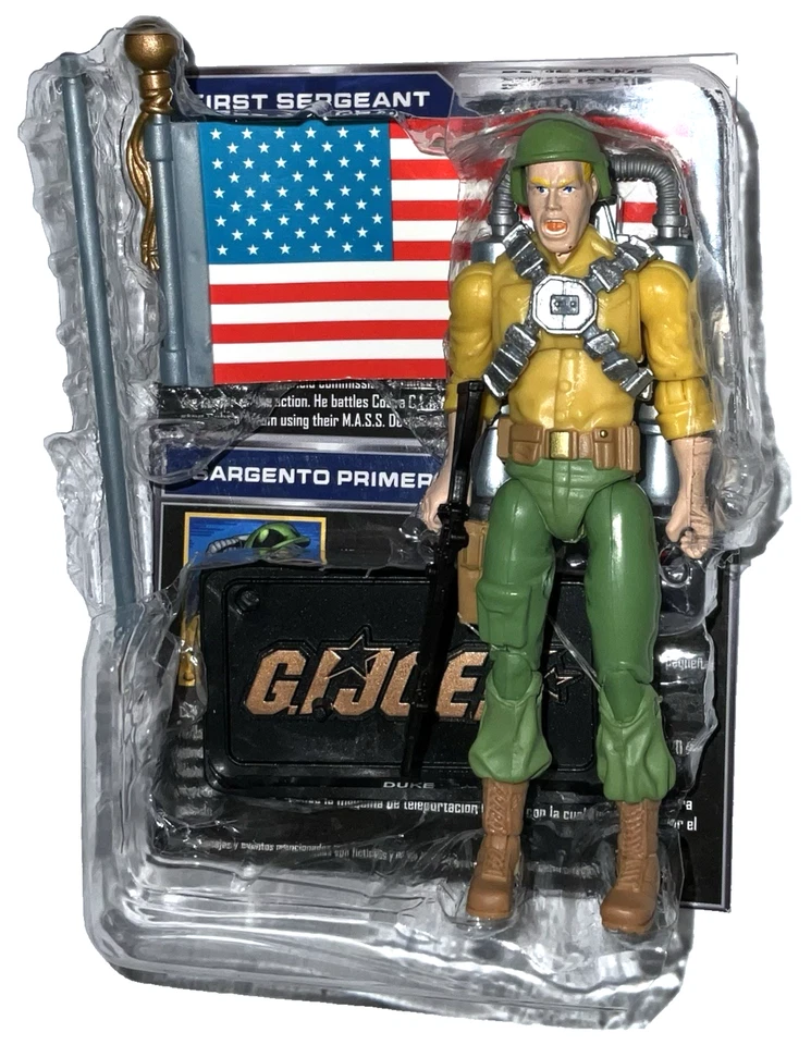 GI Joe CONRAD DUKE HAUSER 3.75" Figure & Flag Chase for the MASS Device 50th TRU - Image 1 of 4