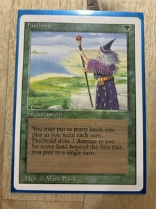 Magic the Gathering MTG Unlimited Fastbond LP+ - Picture 1 of 4