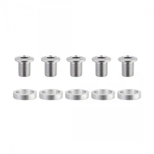 Origin8 Triple Chainring Bolts M8x10.5mm Bolt / 3mm Spacer Inner Triple Chrome - Picture 1 of 1