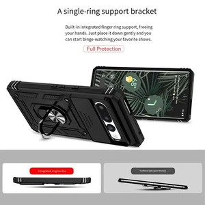 For Pixel 10 Phone Shell with Sliding Privacy Cover and Ring Holder Stand - Picture 1 of 16