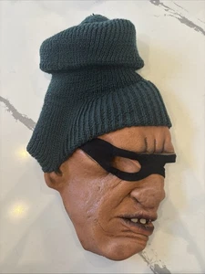 Vintage 1980s Be Something Studios Thug Bank Robber Halloween Mask B.S.S Scary - Picture 1 of 4
