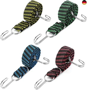 Okoss Spanngummi mit Haken, 4 Stück verstellbar Expander Gummiband - Bild 1 von 7