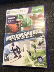 MOTIONSPORTS PLAY PARA REAL X-BOX XBOX 360 DISCO DE JUEGO, MANUAL Y FUNDA NES HQ - Imagen 1 de 2