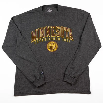 Jansport Minnesota Long Sleeve T-Shirt Men’s XL Gray Collegiate Apparel - Image 1 of 4