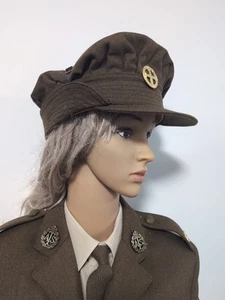 Gorra e insignia reproducción F.A.N.Y Segunda Guerra Mundial Nº2 uniforme FANY ATS ENSA - Imagen 1 de 23