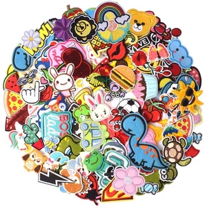 60PCS Random Assorted Styles Embroidered Patches, Sew on/Iron on Patches, App... - Bild 1 von 6
