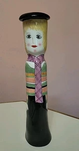 Bella Casa Vanessa's Violet Scarf by Susan Paley Ganz 12" Vase/Candle Holder - Picture 1 of 8