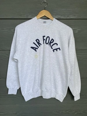 Sudadera De Colección Años 80 Fuerza Aérea de los Estados Unidos Para Hombres XL Gris Defectos Sudaderas Suaves Foto 1 de 4