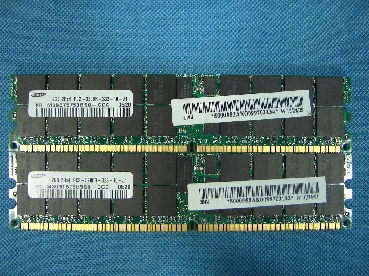 Gateway 9715 Memory Micron 4GB 2GBx2 PC2-3200R ECC 2Rx4 Modules 30DayWarranty - Image 1 of 1
