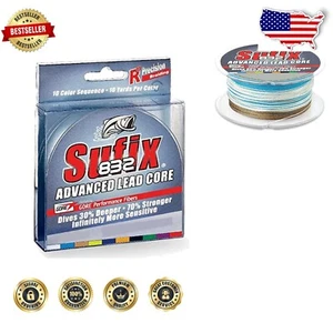 Unisex 12 lb Metered Braided Lead Core Fishing Line - 100 Yards of Excellence - Picture 1 of 3