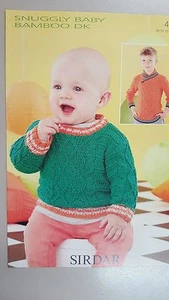 Sirdar Knitting Pattern #4627 Baby & Child's Jumper to Knit in Snuggly DK - Picture 1 of 1