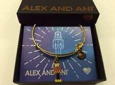 Alex and Ani Nutcracker Bangle Bracelet Shiny Gold NWTBC