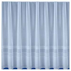 Hudson Striped Lace Net Curtains Multiple Sizes Per Metre - Picture 1 of 1