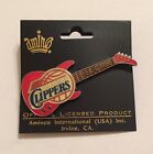 Los Angeles Clippers ~ NBA ~ Guitar Pin ~ Basketball ~ On Card