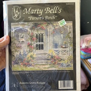 Marty Bell by Pegasus PARSON'S PORCH Counted Cross Stitch Kit Unopened NEW - Picture 1 of 2