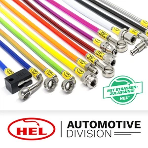 HEL Steel Flex Brake Lines 4-Piece Nissan Skyline R32 & GTS-t, Part Report - Picture 1 of 5