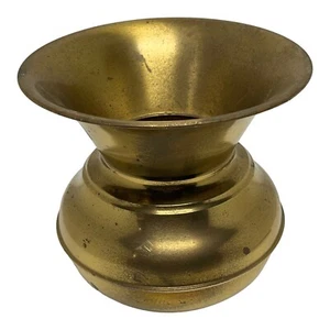 Vintage Messing Cuspidor breiter Rand Gefäß Spucknapf Aschenbecher Blumentopf Deko - Bild 1 von 6
