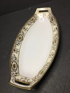 Vintage Nippon Christmas Ball Lg Relish Platter - Picture 1 of 6