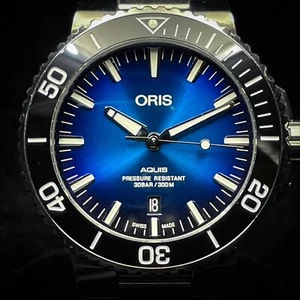 ORIS  Aquis Clipperton - Limited Edition Blue Dial -  43.5 mm Stainless steel - Picture 1 of 12