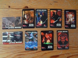 Star Wars : 9 Cartes téléphoniques Kertel GSM remote cards - Photo 1/1