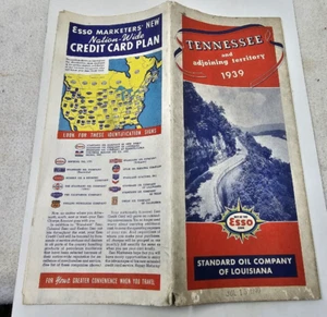 ESSO 1939 Tennessee und angrenzendes Territorium Karte - Bild 1 von 1