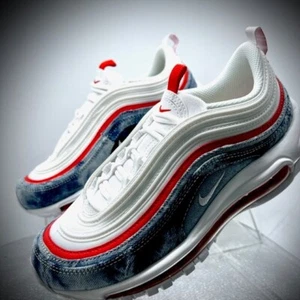 Nike Air Max 97 ""Denim lavado"" azul blanco rojo DV2180-900 para mujer talla 7 - Imagen 1 de 6