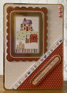 Handmade 7"x5" New Home Themed with "Congratulations in Your New Home" Sentiment - Photo 1/4