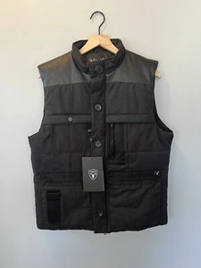New With Tags Nobis Men's Blackwell Leather Trim Puffer Vest Medium Excellent - Picture 1 of 13