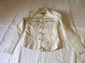 All Saints leather Jacket Size UK 8 - Picture 1 of 8