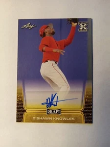 D'Shawn Knowles 2020 Leaf Draft auto rookie autografo oro BA-DSK spedizione gratuita!! - Foto 1 di 4