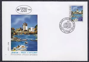 Croatia Serbian Krajina 1996 Danube - river of cooperation, Michel 50, FDC - Picture 1 of 2