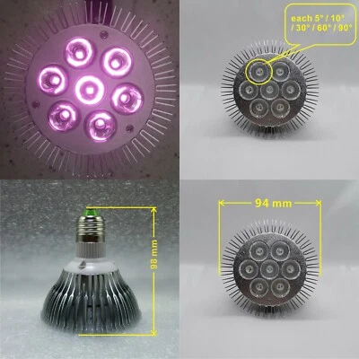 7W IR 850nm Infrared PAR30 LED Lamp Spot Light Bulb for night vision E26 E27 - Image 1 of 4