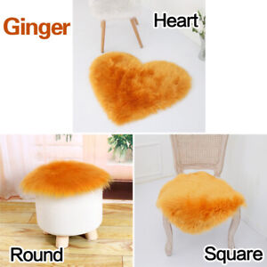 Soft Fluffy Sheepskin Style Faux Fur Rugs Chair Cover Bedroom Hairy Carpet Seat