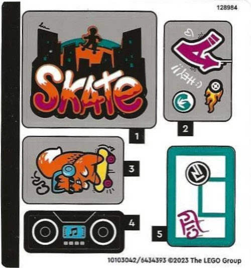 LEGO 60364stk01 CITY Sticker Sheet for Set 60364 - (10103042/6434393)