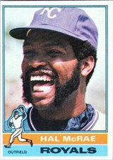 1976 Topps #72 Hal McRae Kansas City Royals EX-MT