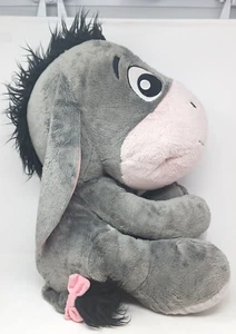 Eeyore Authentic Disney Parks Wide Eye Embroidered Soft Plush Pillow Lg 20" Sit - Picture 1 of 11